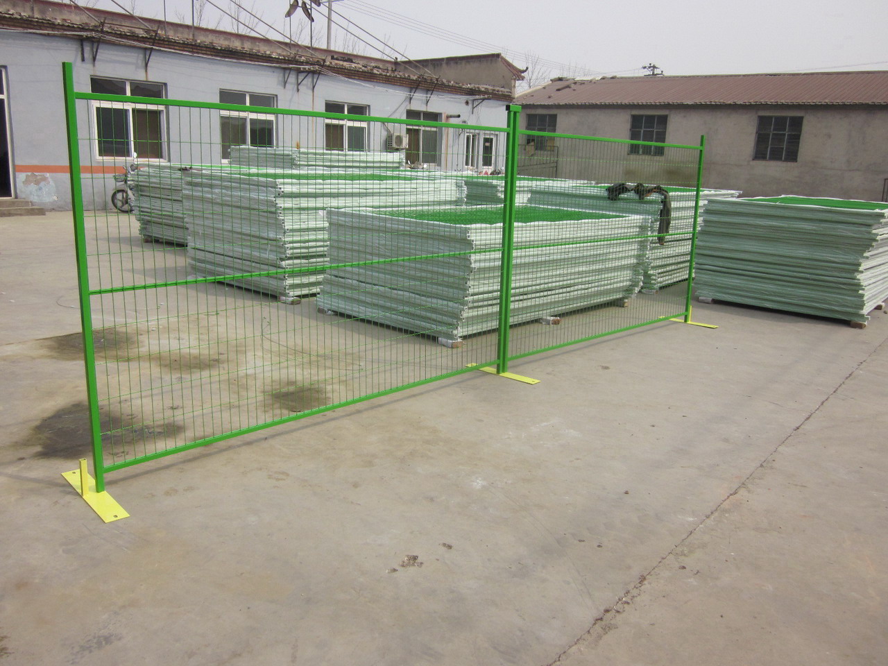 powdercoating temporary fence panel